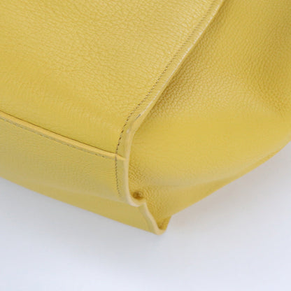 CELINE 189313 Big bag small Tote Bag Handbag Shoulder Bag leather Women Yellow
