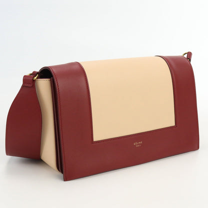 CELINE 18026 3AQO 27RY Frame Shoulder Calfskin Women color red