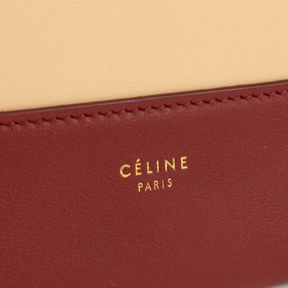 CELINE 18026 3AQO 27RY Frame Shoulder Calfskin Women color red