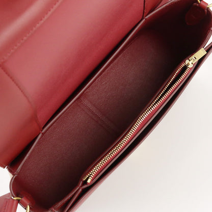 CELINE 18026 3AQO 27RY Frame Shoulder Calfskin Women color red