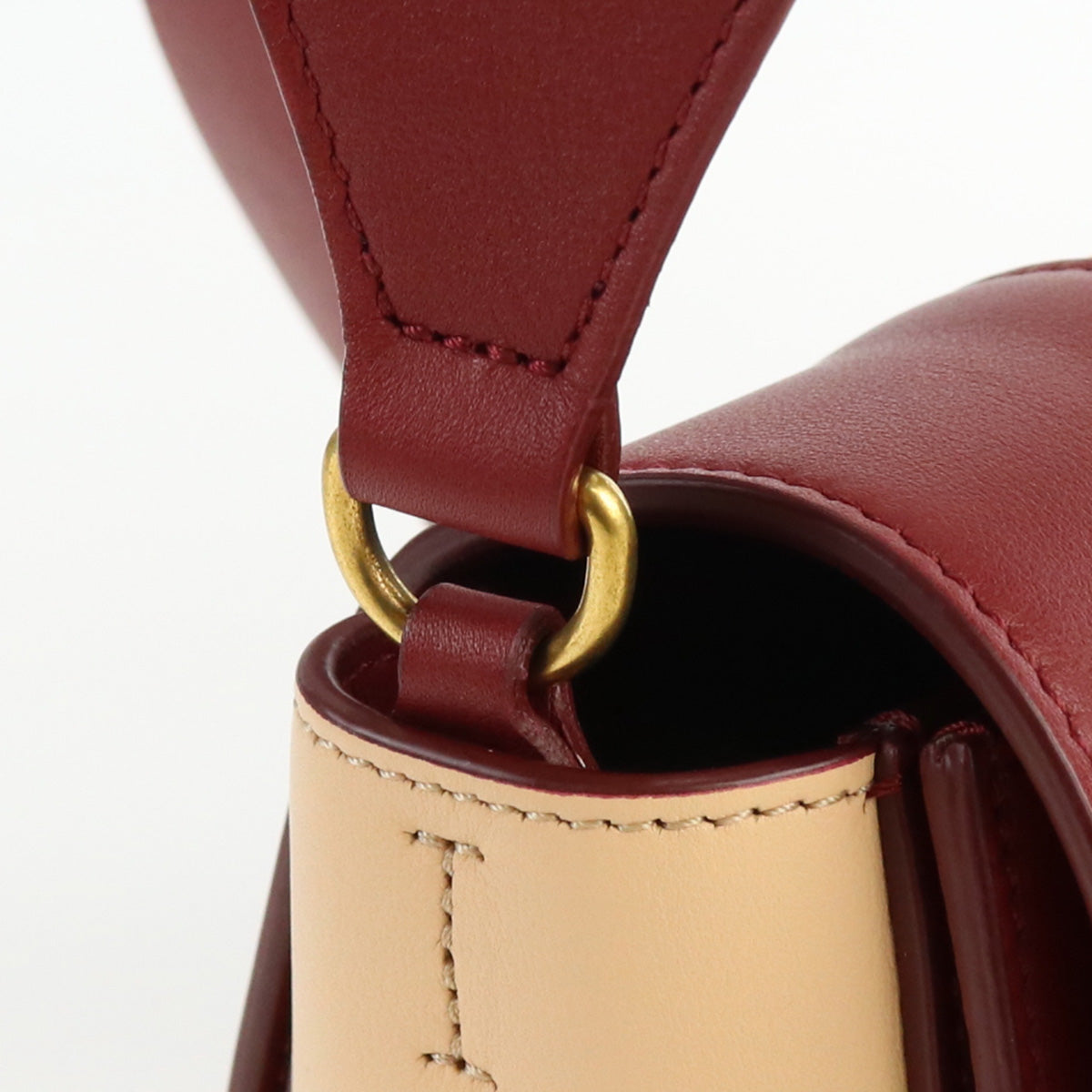 CELINE 18026 3AQO 27RY Frame Shoulder Calfskin Women color red