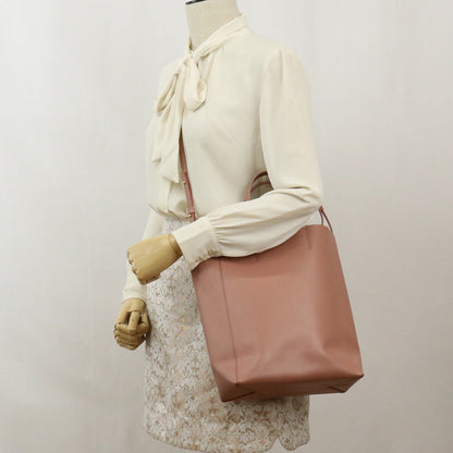 CELINE Vertical Hippo Small Tote Bag shoulder bag 2WAY leather Women color pink