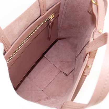 CELINE Vertical Hippo Small Tote Bag shoulder bag 2WAY leather Women color pink