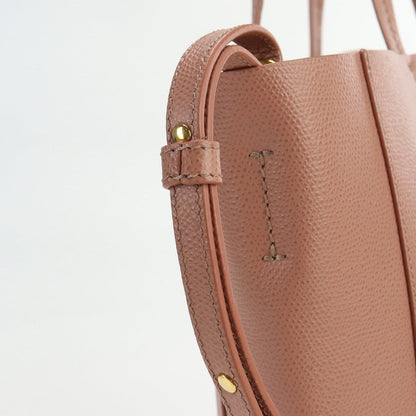 CELINE Vertical Hippo Small Tote Bag shoulder bag 2WAY leather Women color pink