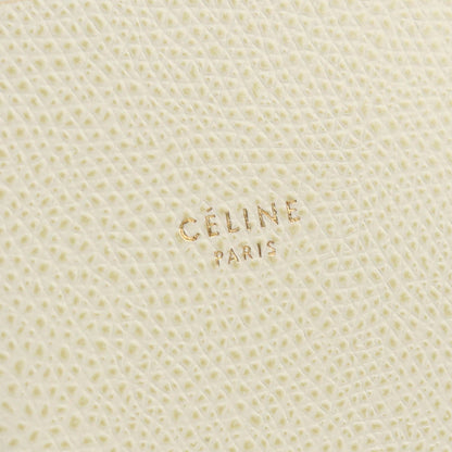 CELINE Vertical Hippo Small Tote Bag shoulder bag 2way leather White Women
