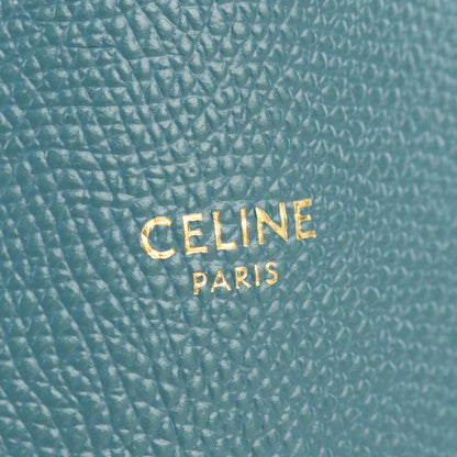 CELINE 189813XBA.07PS vertical small Tote hand Bag leather blue Women