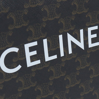 CELINE 19743 2BZK 04LU Mini vertical hippopotamus Triomphe canvas Handbag PVC