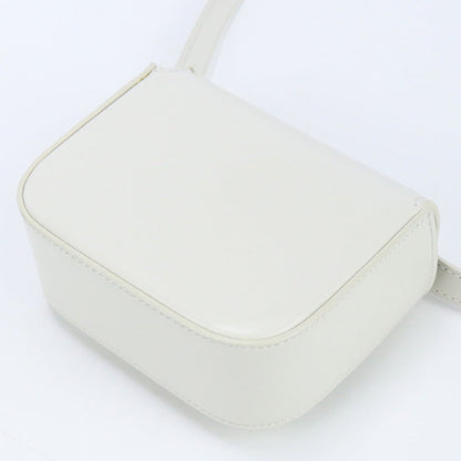 CELINE 10I51 3DPV 08OA mini claude Diagonal Shoulder Bag Calfskin white Women
