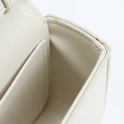 CELINE 10I51 3DPV 08OA mini claude Diagonal Shoulder Bag Calfskin white Women