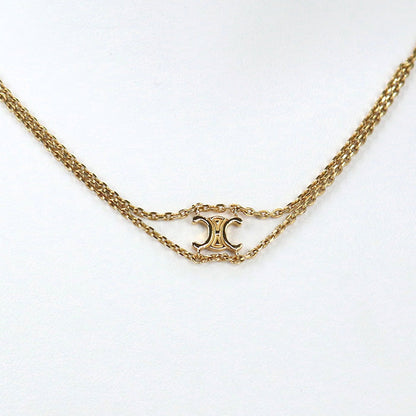 CELINE 460CE6BRA 35OR Suspenders Necklace Triomphe Necklace metal gold Women