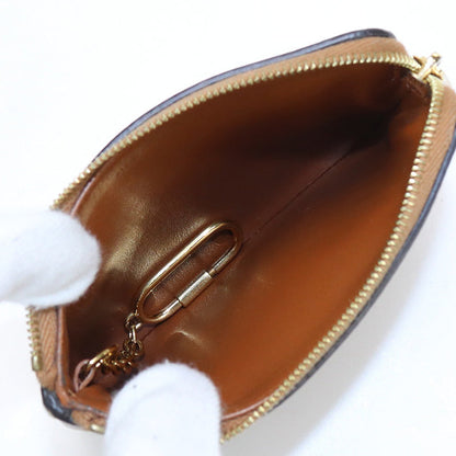 CELINE 10C66 3DR8 04LU Cuir Triomphe Card ＆ Coin Case leather Brown