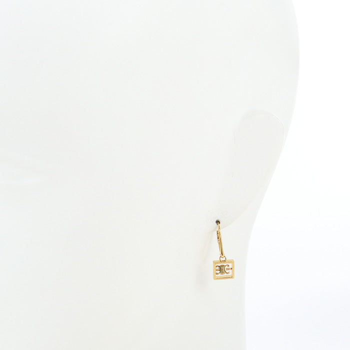 CELINE Pierce hook piercing Heart mark vs logo mark metal gold Women