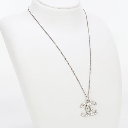 CHANEL Necklace COCO Mark metal silver Women
