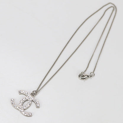 CHANEL Necklace COCO Mark metal silver Women