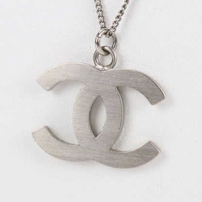 CHANEL Necklace COCO Mark metal silver Women