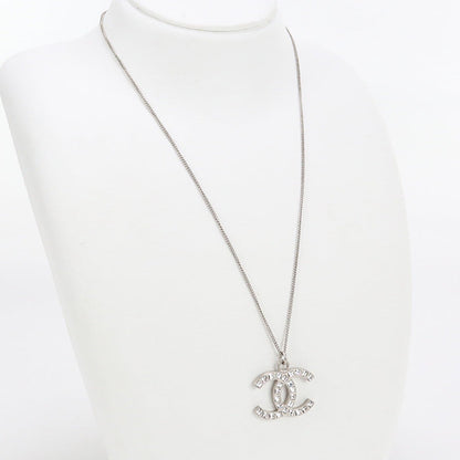 CHANEL Necklace COCO Mark metal silver Women