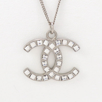 CHANEL Necklace COCO Mark metal silver Women