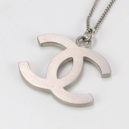 CHANEL Necklace COCO Mark metal silver Women