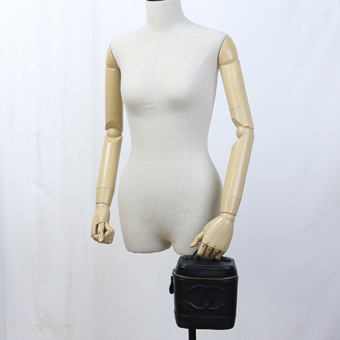 CHANEL vanity-bag COCO Mark Handbag caviar black Women