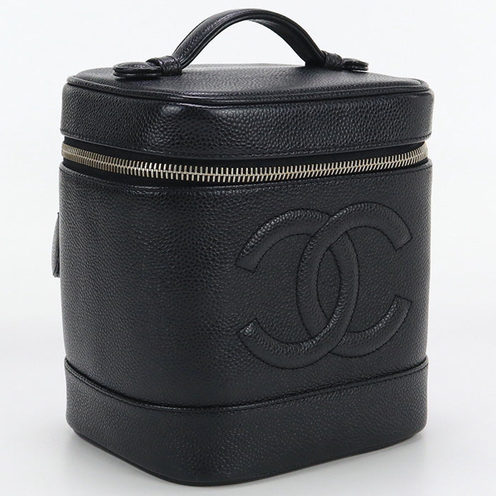 CHANEL vanity-bag COCO Mark Handbag caviar black Women
