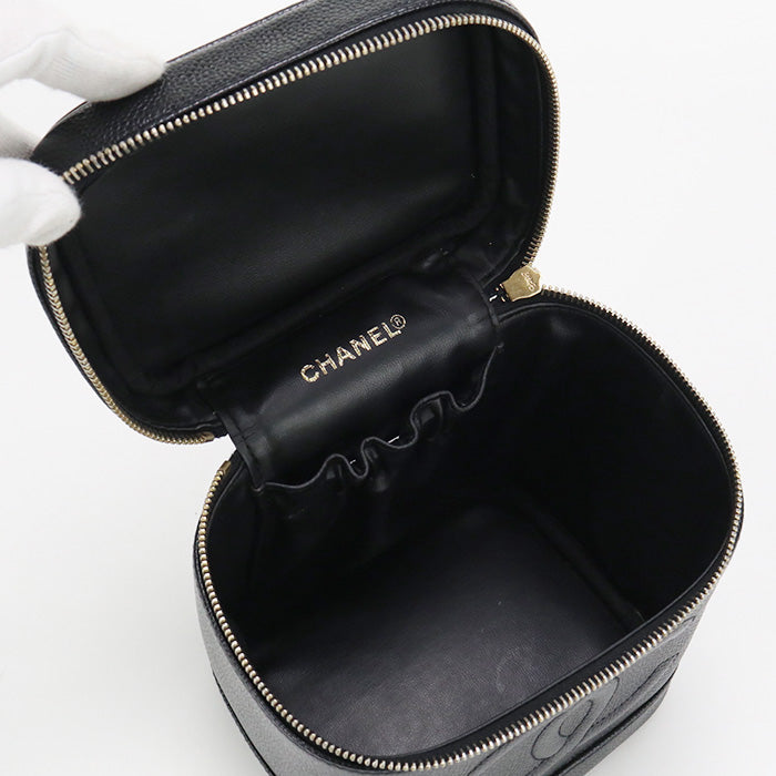 CHANEL vanity-bag COCO Mark Handbag caviar black Women