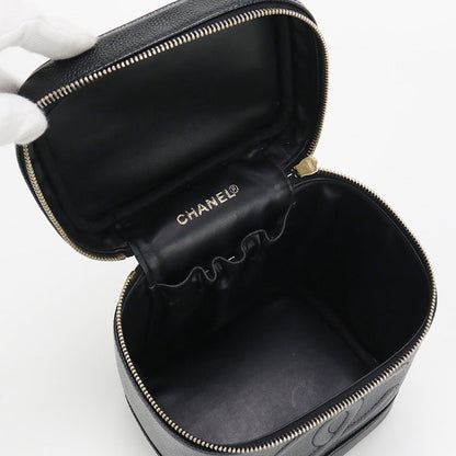 CHANEL vanity-bag COCO Mark Handbag caviar black Women