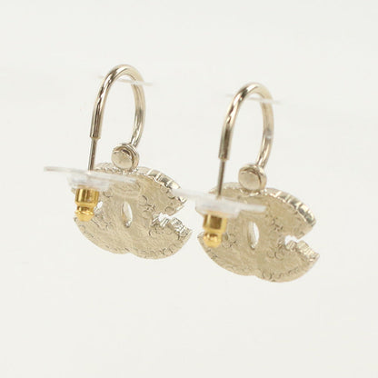 CHANEL Rhinestone Pierce COCO Mark metal gold Women