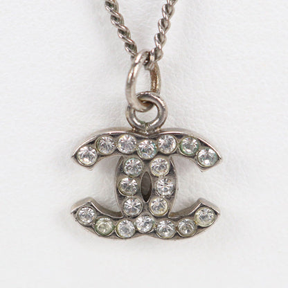 CHANEL Necklace COCO Mark metal silver Women