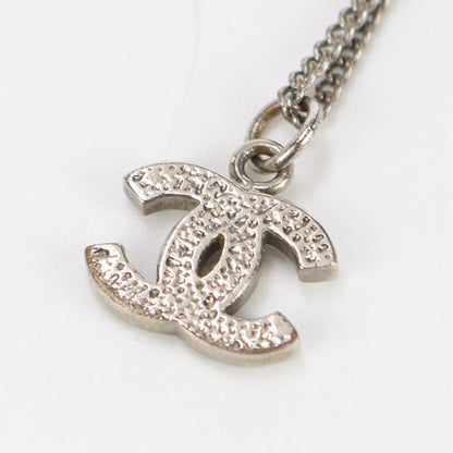 CHANEL Necklace COCO Mark metal silver Women