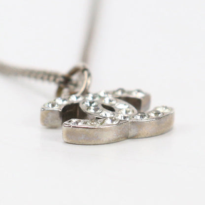 CHANEL Necklace COCO Mark metal silver Women