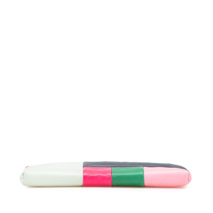 Chanel Coco Mark Color Block Lambskin Clutch Bag