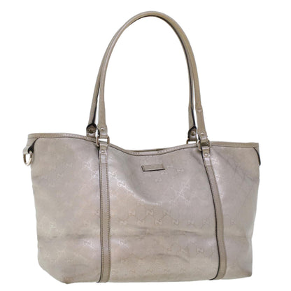 GUCCI GG Canvas Shoulder Bag Silver 197953  uy130