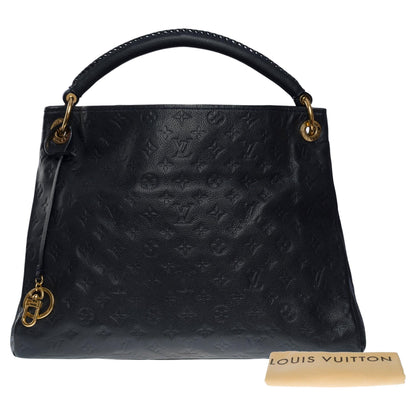 LOUIS VUITTON Artsy MM Hobo bag in dark blue monogram calfskin leather, GHW