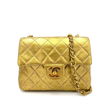 Chanel Vintage Mini Square Gold Lambskin Flap 90239423 DXBS0144