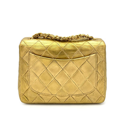 Chanel Vintage Mini Square Gold Lambskin Flap 90239423 DXBS0144