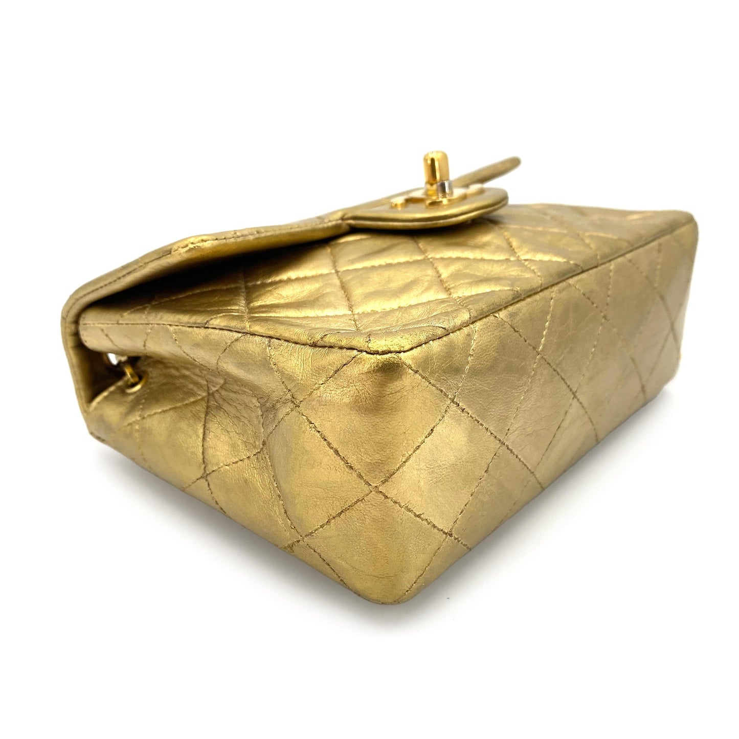 Chanel Vintage Mini Square Gold Lambskin Flap 90239423 DXBS0144