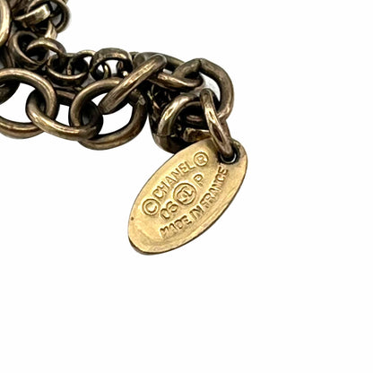 CHANEL VINTAGE NECKLACE HEART MOTIF CAMELLIA ACCESSORY 03P 90208979