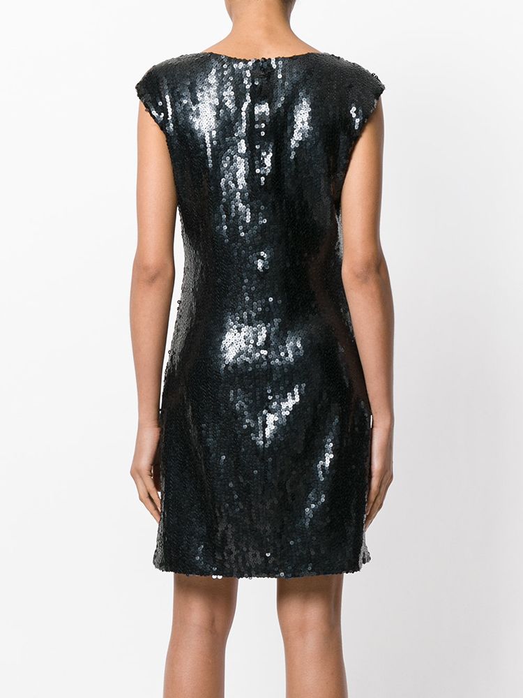 Vintage Black Sequin Dress