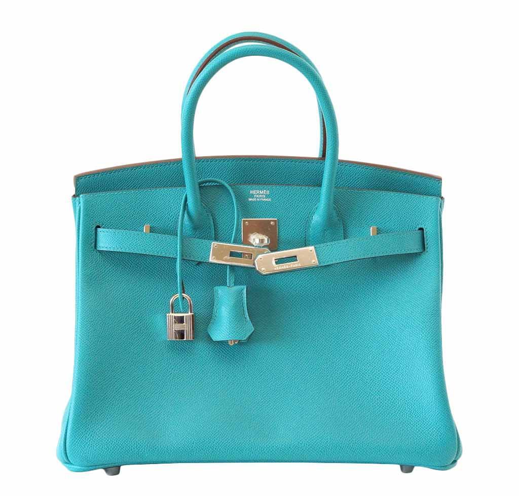 Hermès Birkin 30 Blue Paon Bag