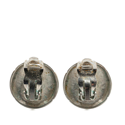 Chanel Metal Coco Mark Vintage Earrings 98P