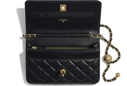 Chanel Wallet On Chain – WOC Lambskin Gold-Toned Metal Black