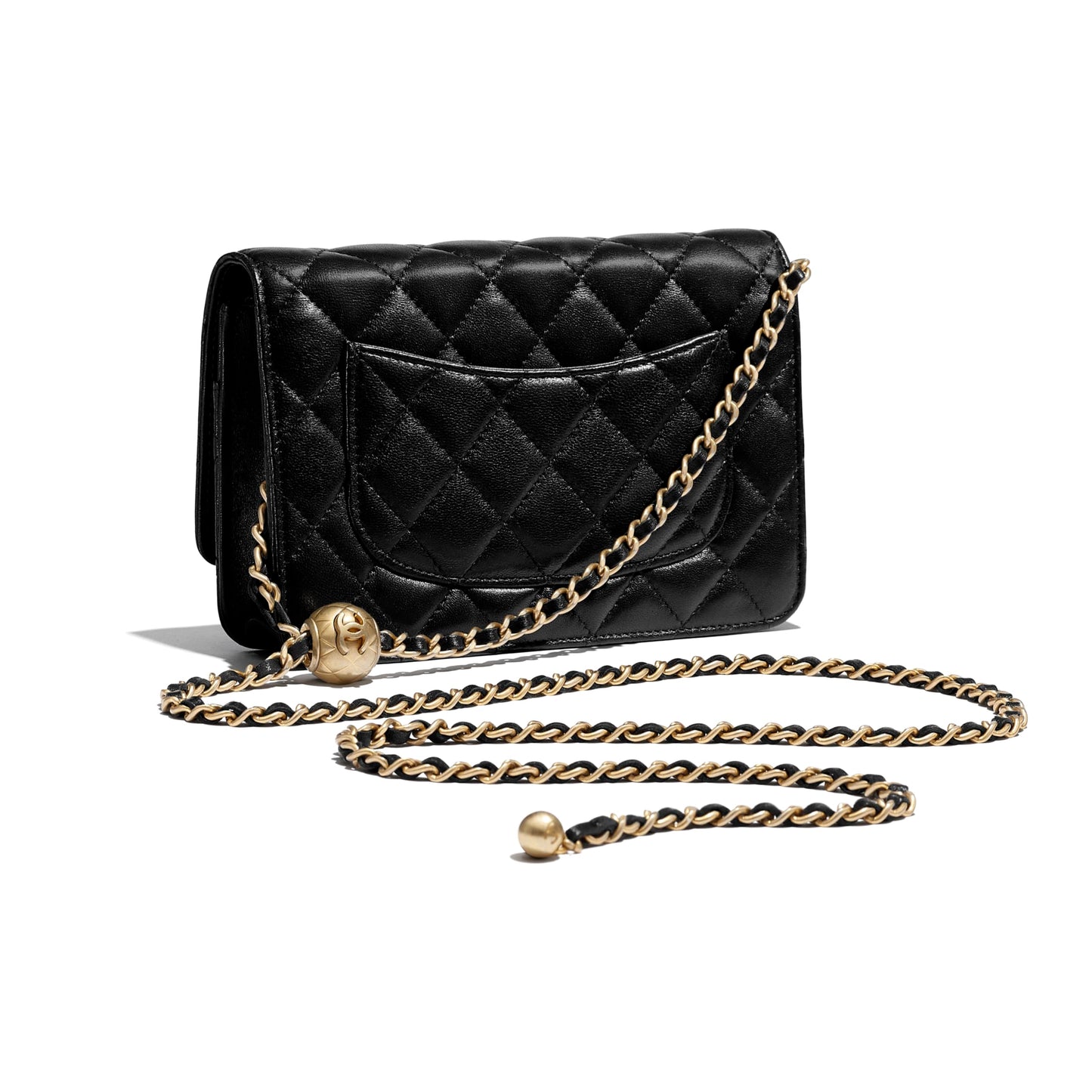 Chanel Wallet On Chain – WOC Lambskin Gold-Toned Metal Black