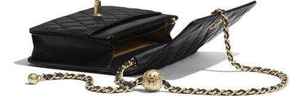 Chanel Wallet On Chain – WOC Lambskin Gold-Toned Metal Black