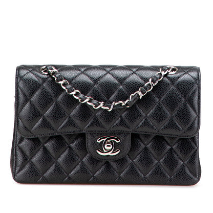 Chanel Matelasse 23 Double Flap Caviar Shoulder Bag