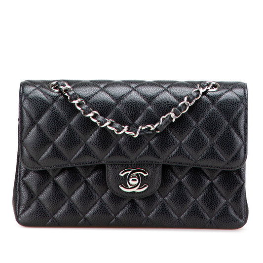 Chanel Matelasse 23 Double Flap Caviar Shoulder Bag