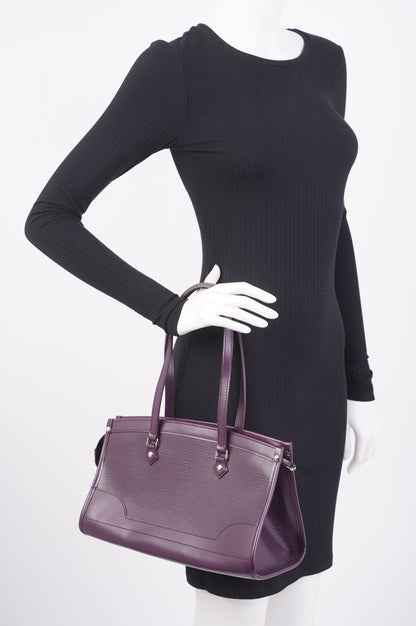 Louis Vuitton Madeline Purple Epi Leather PM