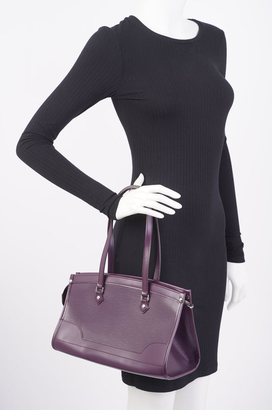 Louis Vuitton Madeline Purple Epi Leather PM