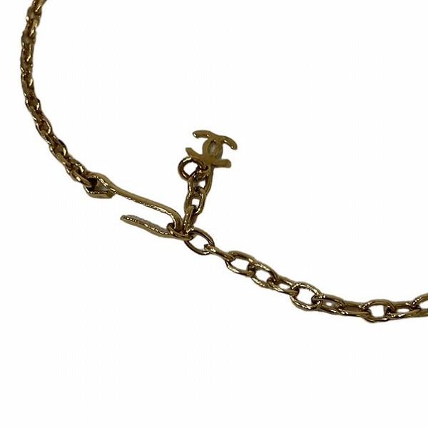 Chanel Triple CC Pendant Chain Necklace Metal Necklace in Excellent condition