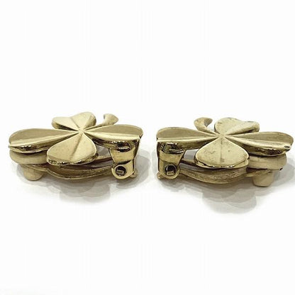 Chanel Clover Clip On Earrings  Metal Earrings in Fair condition