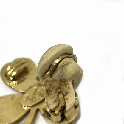 Chanel Clover Clip On Earrings  Metal Earrings in Fair condition